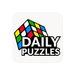 DailyPuzzles Cube Logo Stickers 2x2, 3x3, 4x4, 5x5 + More! - DailyPuzzles