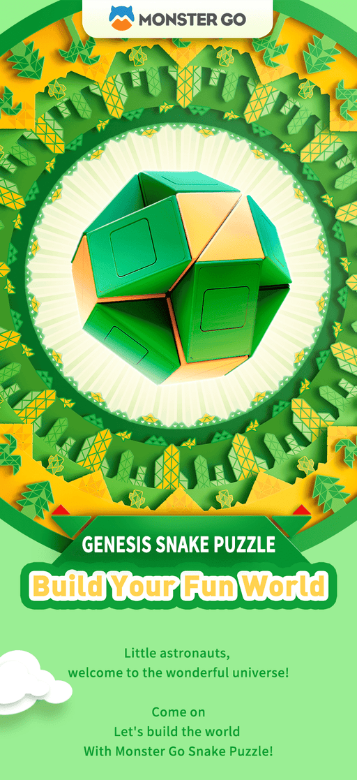 MonsterGo Snake Twisty Puzzle - DailyPuzzles
