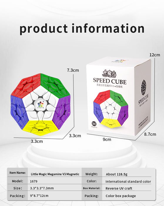 Yuxin Little Magic Megaminx V3M Magnetic Speed Cube - DailyPuzzles