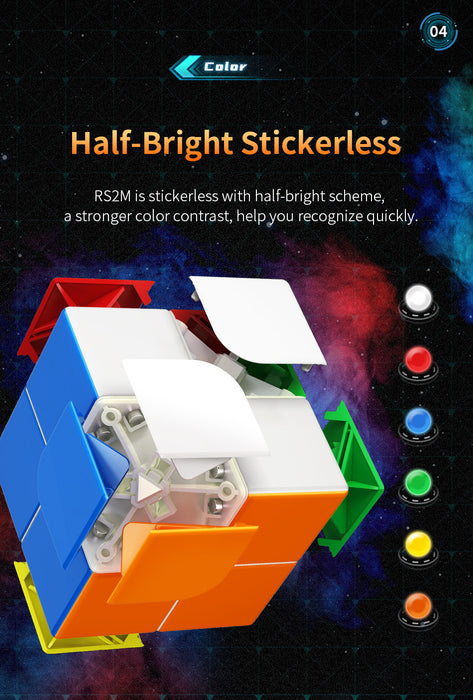 [PRE-ORDER] Moyu RS2M Evolution 2x2 Magnetic Speed Cube - DailyPuzzles
