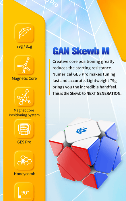 GAN Magnetic Skewb Enhanced UV COATED EDITION - DailyPuzzles