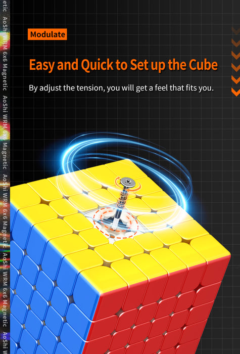Moyu AoShi WRM 6x6 Magnetic Speed Cube - DailyPuzzles